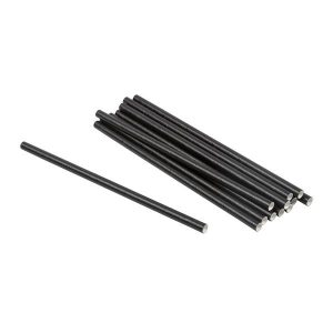 Full Black Paper Drinking Straws (6mmx20cm)